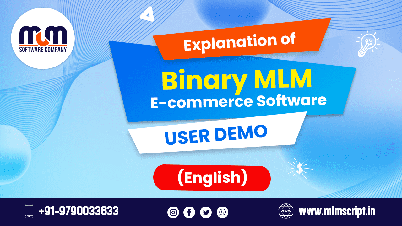Readymade Binary MLM Software E-Commerce user demo